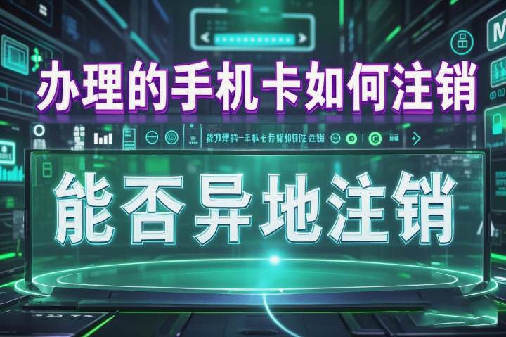 办理的手机卡如何注销、能否异地注销？