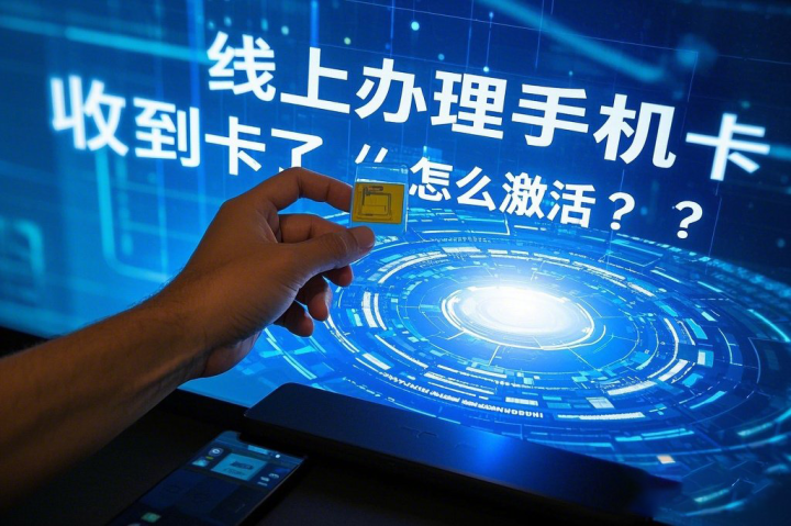 在网上办了手机卡，收到卡了怎么激活？‌