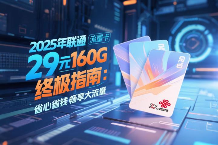 2025年联通29元160G流量卡终极指南：省心省钱畅享大流量